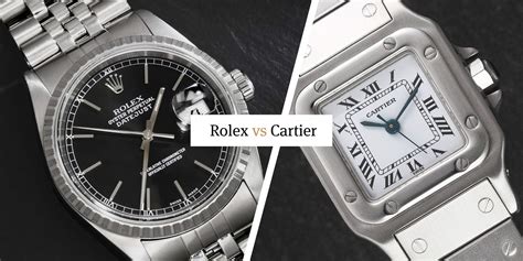 rolex and cartier watch|Cartier versus Rolex.